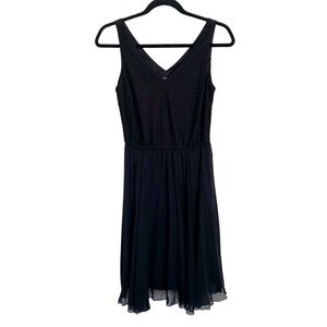 Alfani Dress Women’s 4P Black Fit & Flare Lace Chiffon